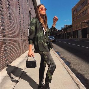 BNWT Mango Tie Dye Slim Trousers